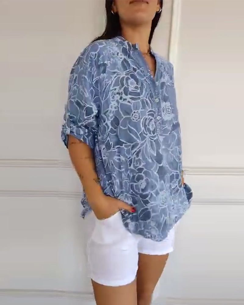 Sandra Floral Print Blouse