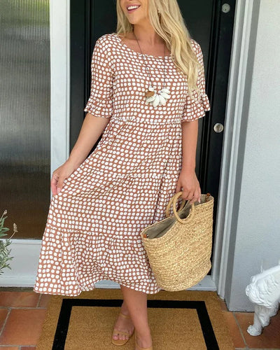 Blythea Relaxed Tiered Midi Dress
