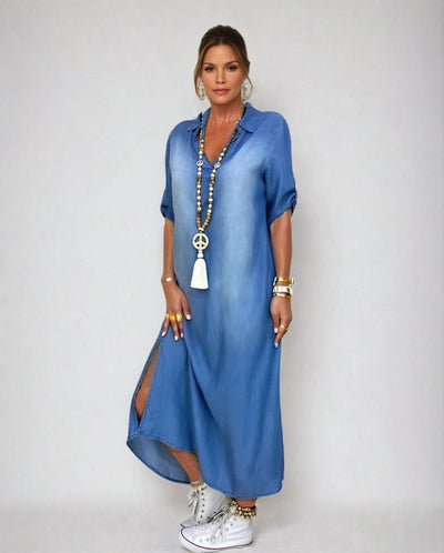 Gloria Comfortable Denim Dress