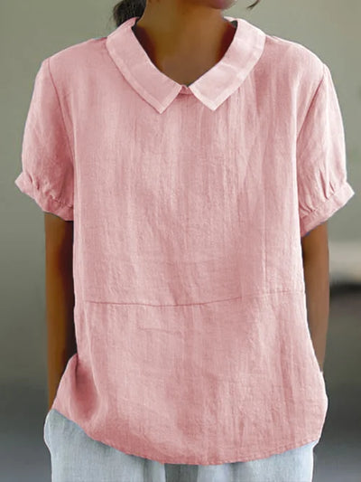 Amalie Relaxed Fit Collared Blouse